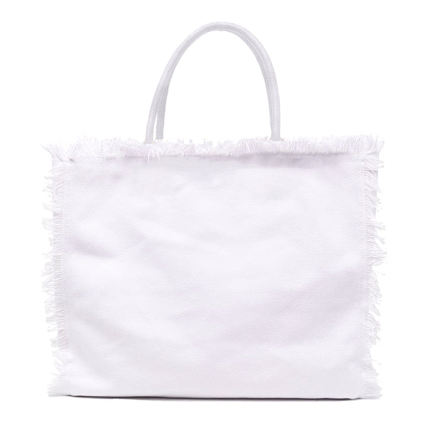 ★TOUT Y EST★ Simple shopper bag 62 ethnic fringe ivory G62 Amazon.com: Fringe Canvas Tote Bag – Large Capacity Simple