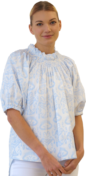 Ruffled Stamped Collar - Fleur