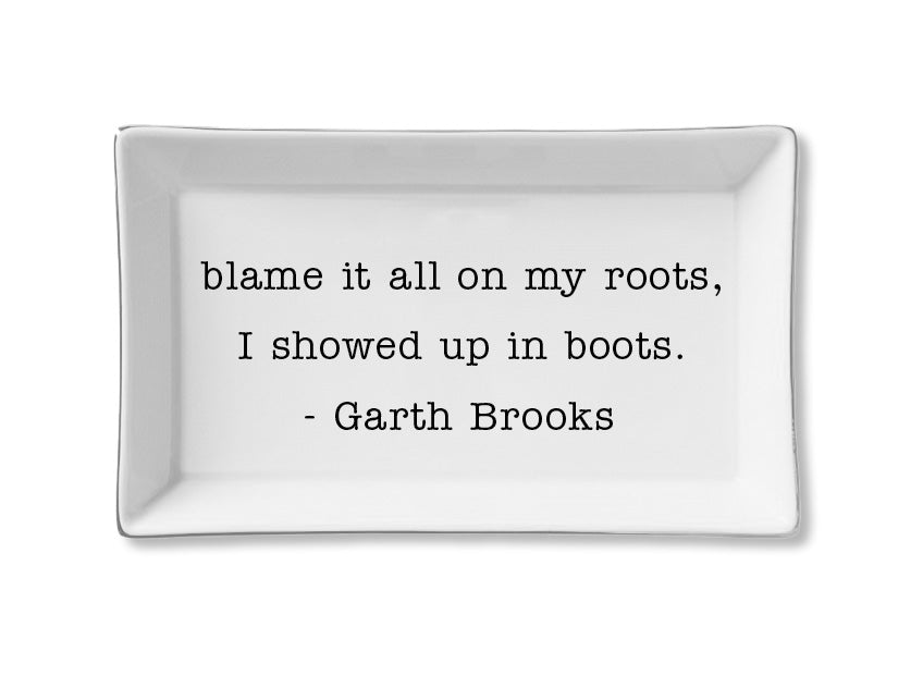 Ceramic Tray - Garth Brooks