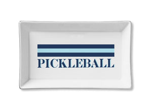 Ceramic Tray - Pickleball Stripe (Blue)