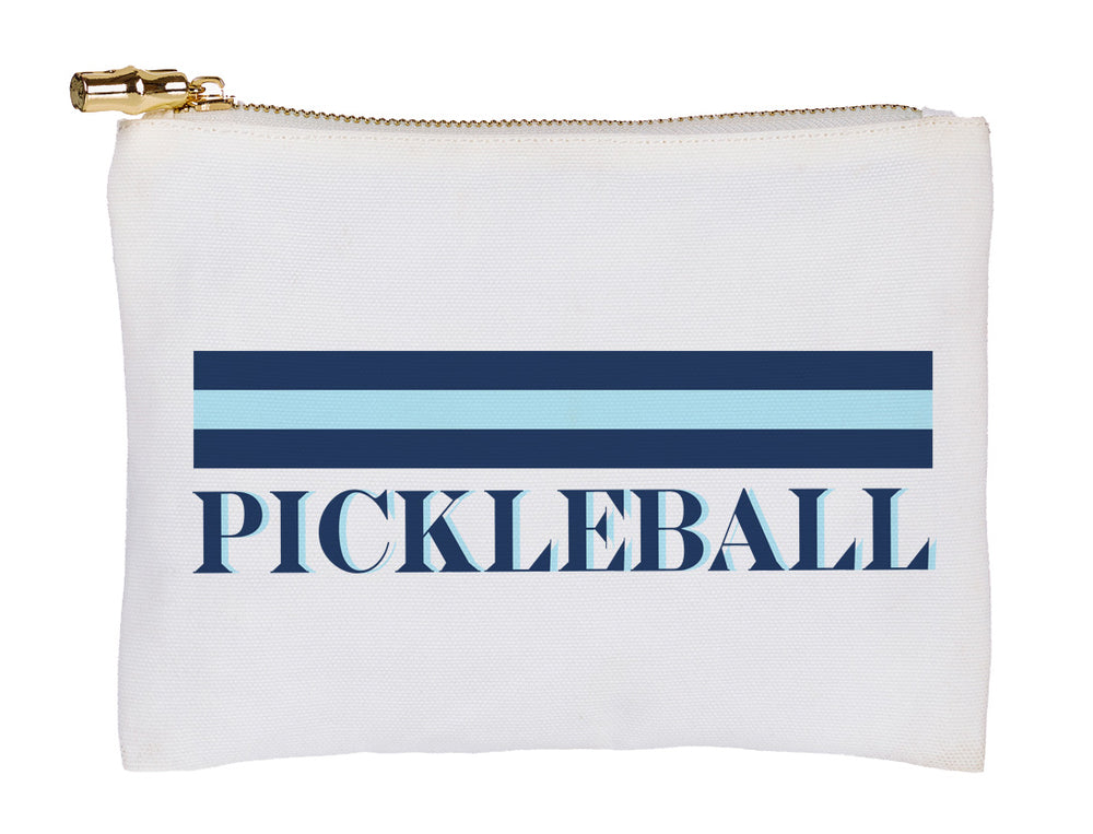 Flat Zip - Blue Pickleball Stripe