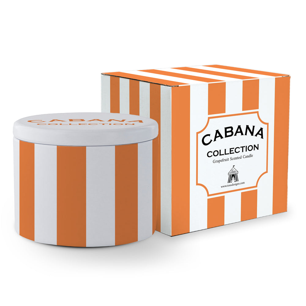 Travel Candle - Orange Stripe