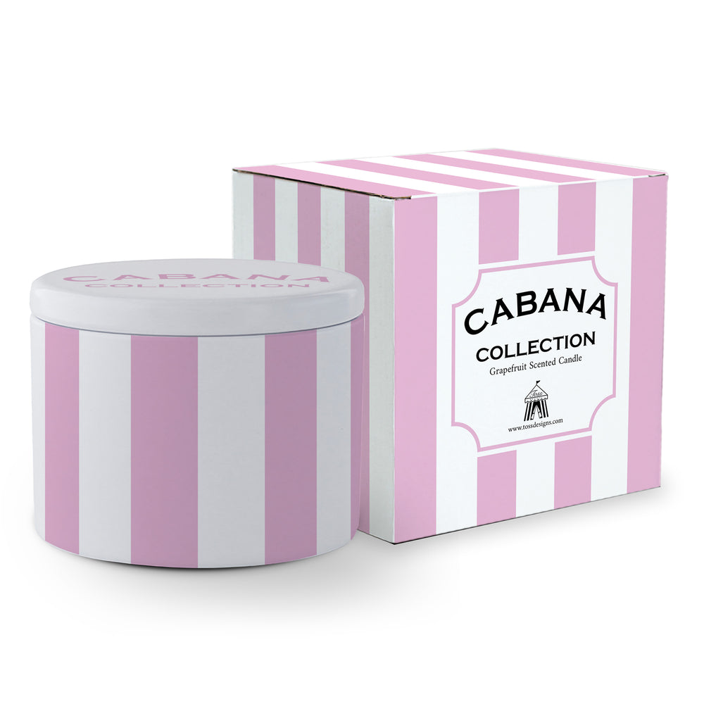Travel Candle - Pink Stripe
