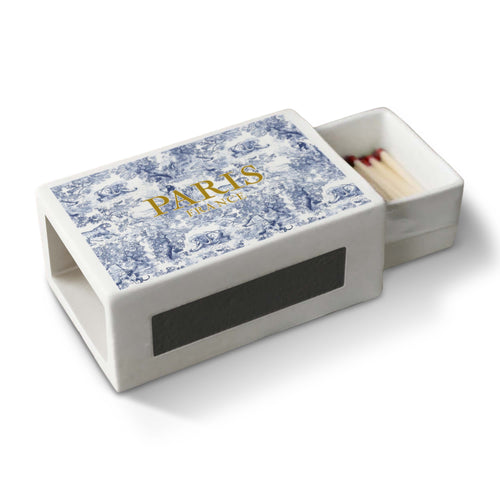 Ceramic Matchbox - Blue Jungle Paris France