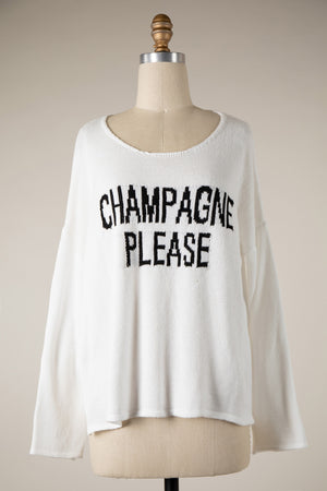 Champagne Please Sweater