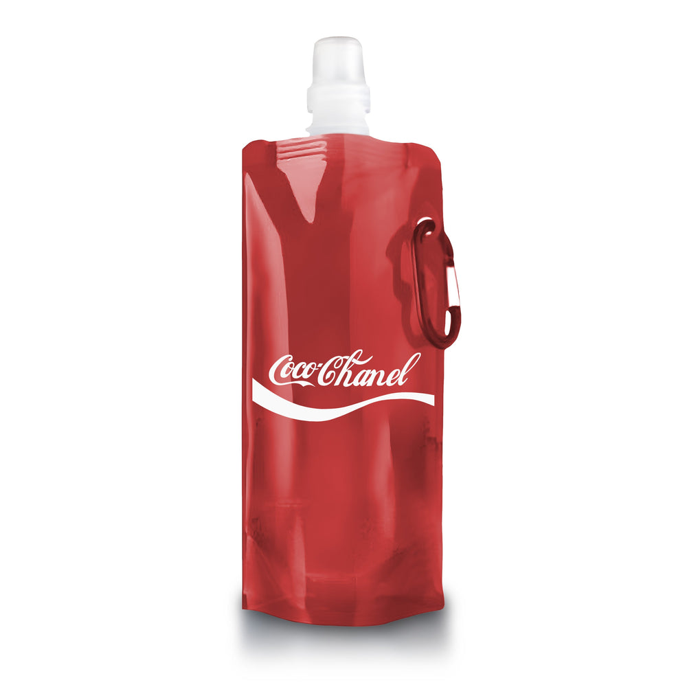 Portable Clear Water Bottle (Red) - Cola