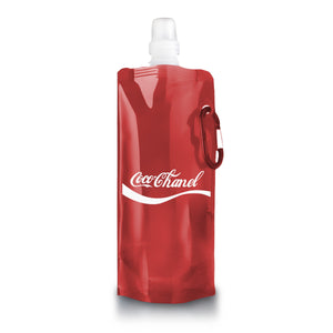 Portable Clear Water Bottle (Red) - Cola
