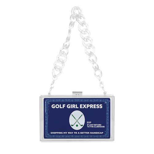 Clear Clutch - Golf Girl Express