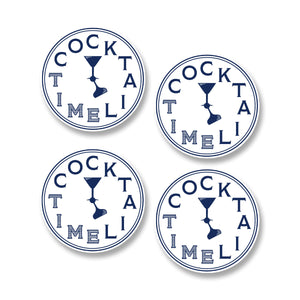 Ceramic Coasters (Set of 4) - Cocktail Time