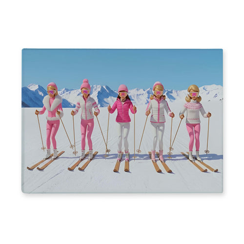Cutting Board - Barbie Skiers