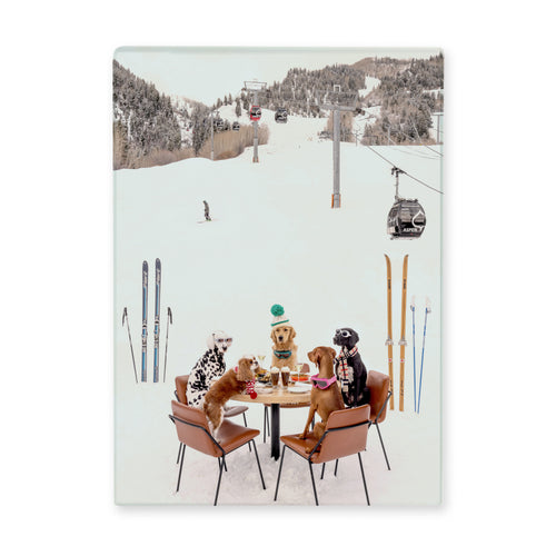 Cutting Board - Ski Dogs Birthday Party