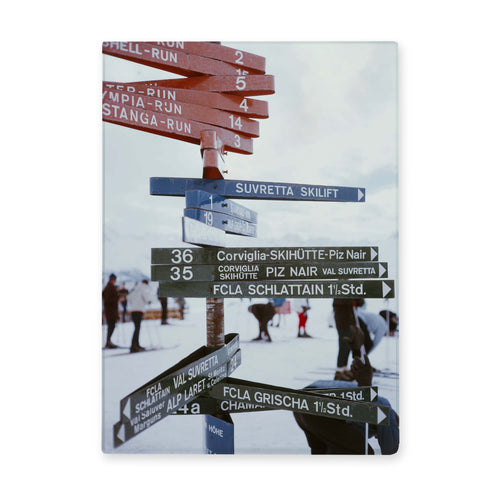 Cutting Board - St. Moritz Signpost