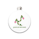 Flask (White) - Queen of the Court - Tennis