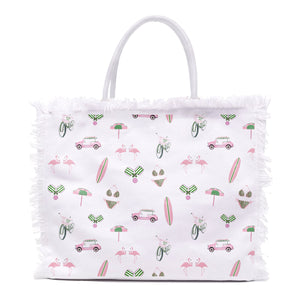 Fringe Tote Bags - Surfs Up
