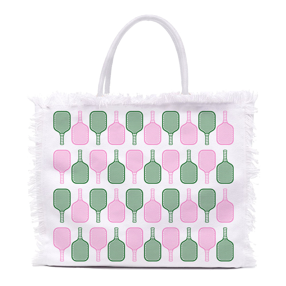 Fringe Tote Bags - Pickleball Repeat