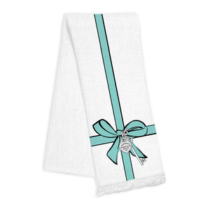 Fringe Towels - Blue Bow