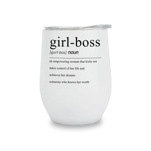 Wine Tumblers - Girl Boss
