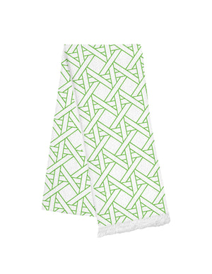 Fringe Towel - Green Cane
