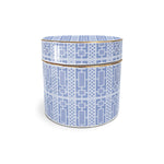 Ceramic Jars - Blue Trellis