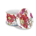 Ceramic Jars - Red Flora
