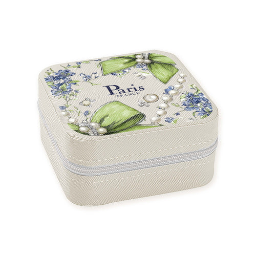 Travel Jewelry Box - Blue Pearls Paris France