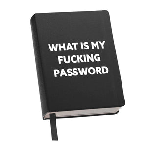 Password Book Black - WHAT IS MY PASSWORD