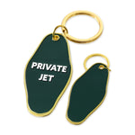 Keychain Green - Private Jet