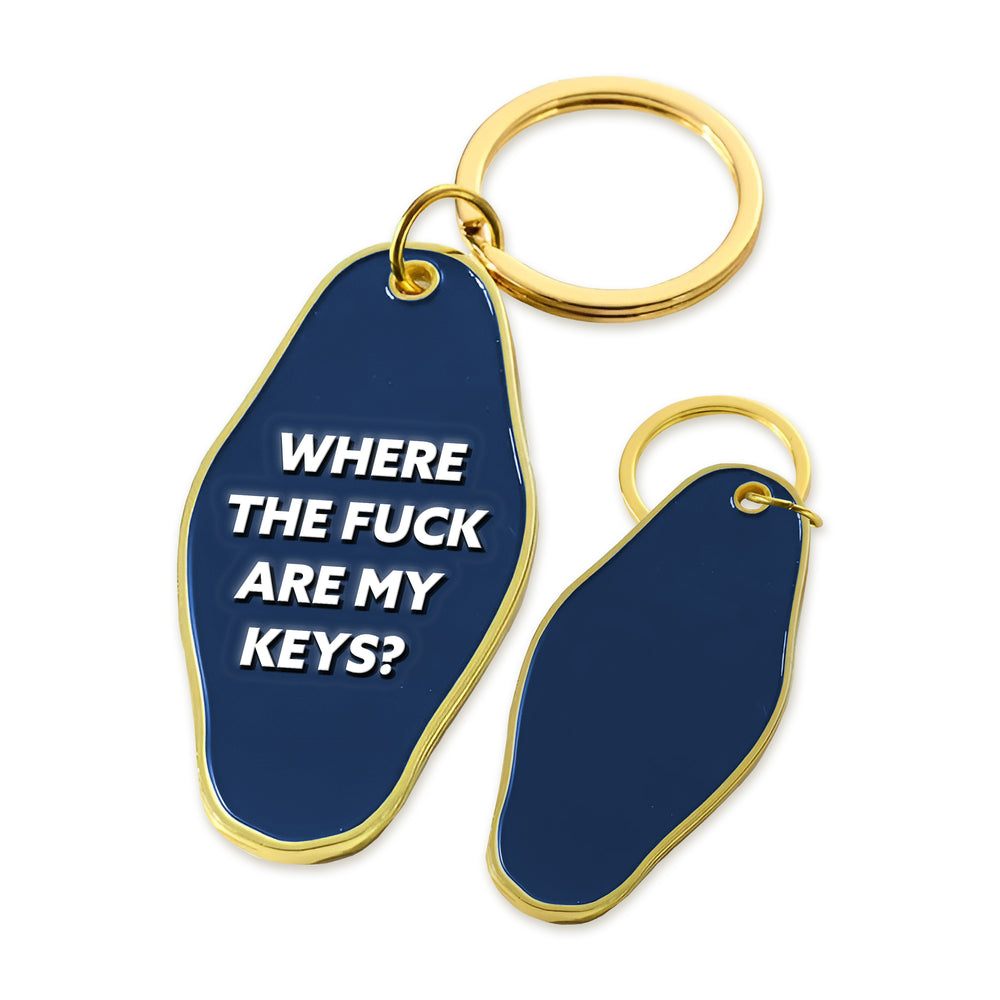 Keychain Navy - Where are my Keys?