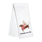 Kitchen Towel - Drinks on Me Dachshund