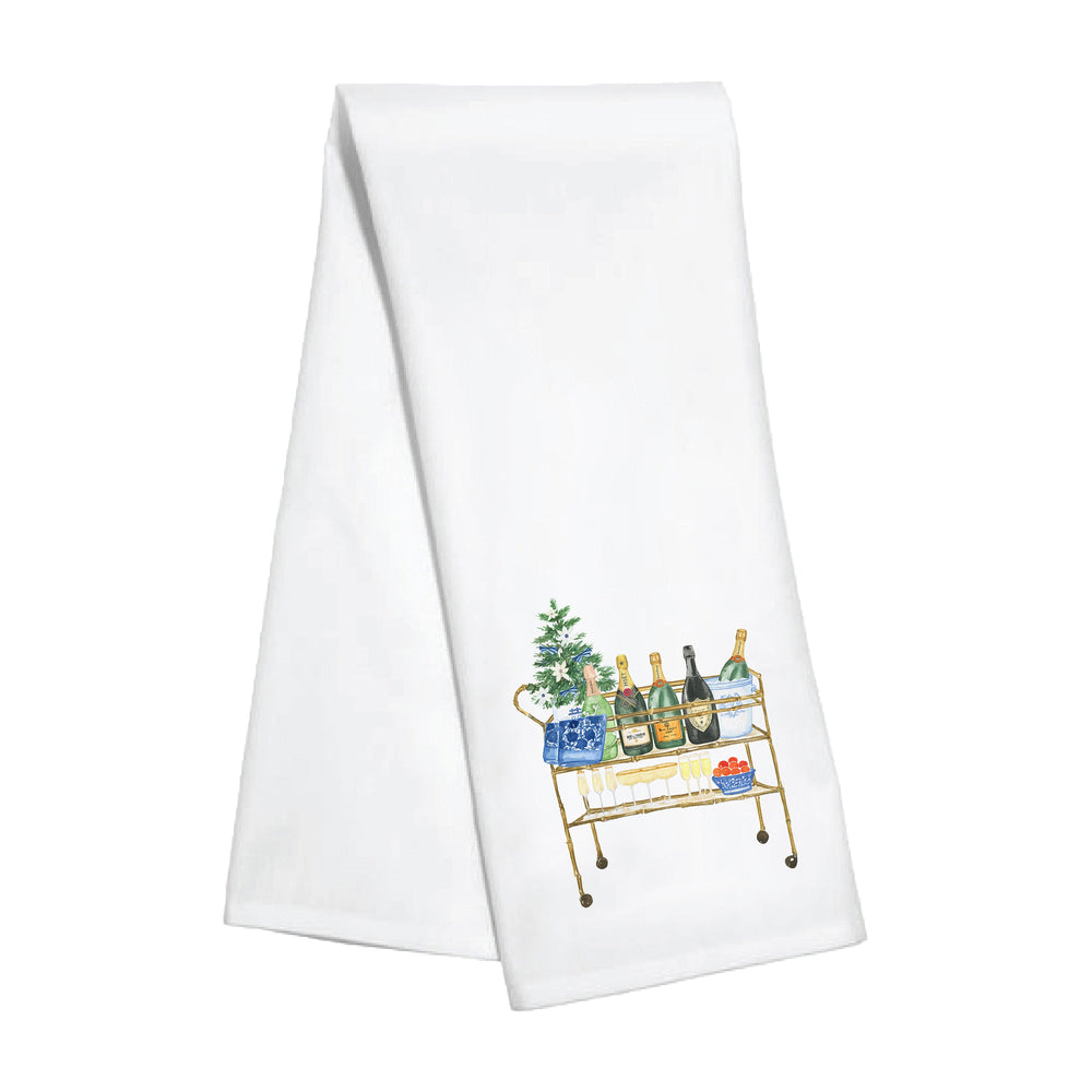 Kitchen Towel - Champagne Bar Cart