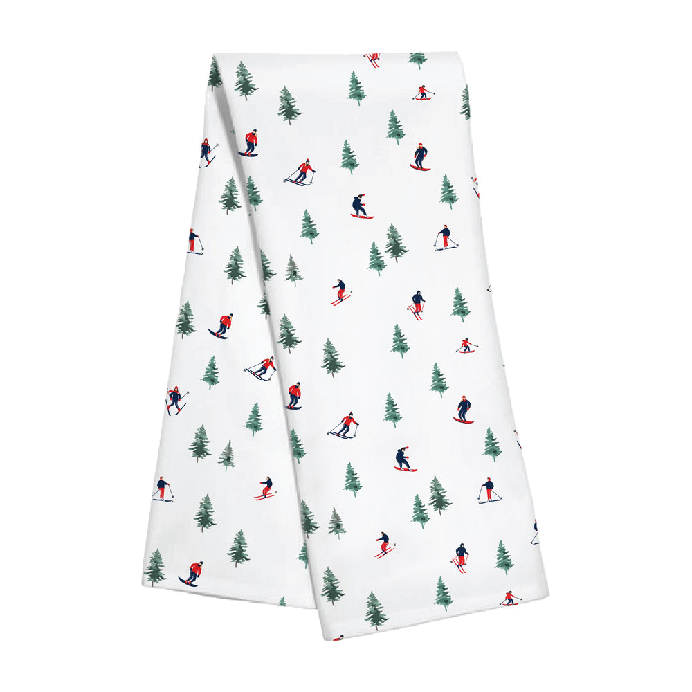 Kitchen Towel - Skiers Trees