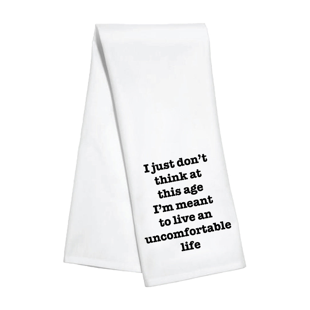 Kitchen Towel - Uncomfortable Life - White Lotus