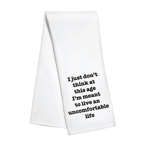 Kitchen Towel - Uncomfortable Life - White Lotus