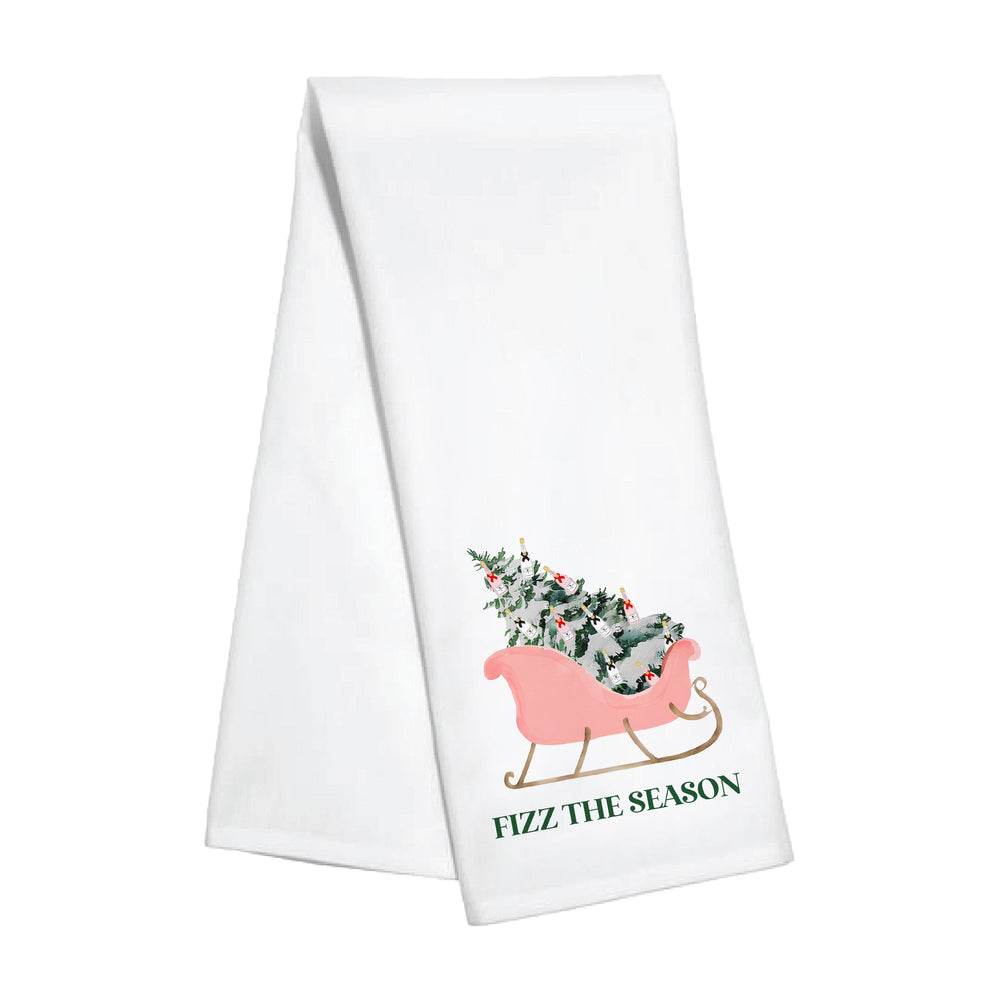 Kitchen Towel - Fizz the Season Sleigh