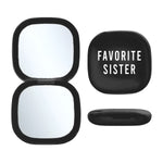LED Compact Mirror Black - Favorite Sister