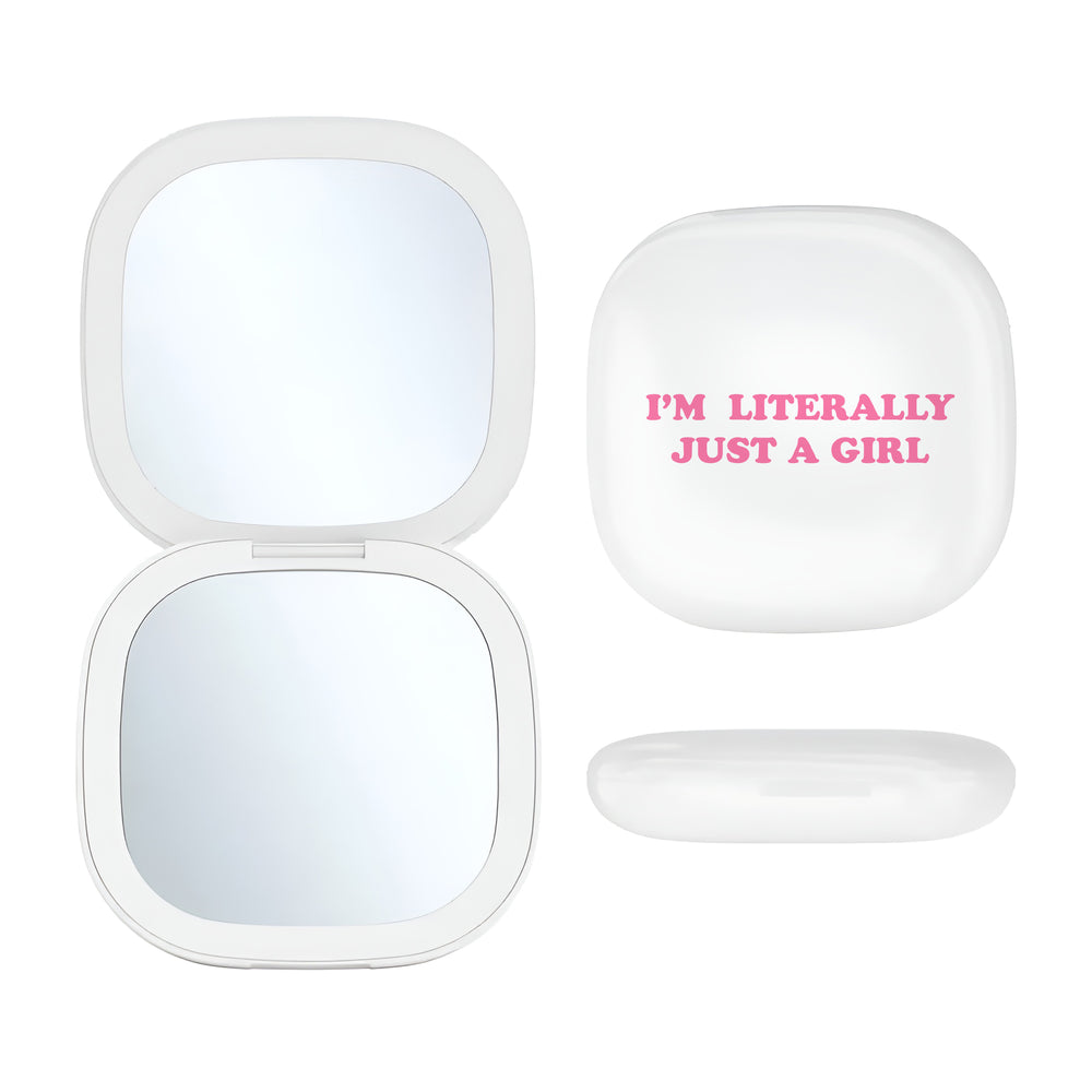 LED Compact Mirror - Just A Girl