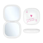 LED Compact Mirror - Luckiest Girl