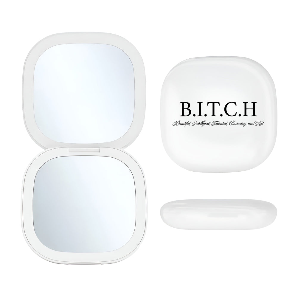 LED Compact Mirror - B.I.T.C.H.