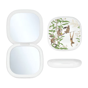 LED Compact Mirror - Monkey Business