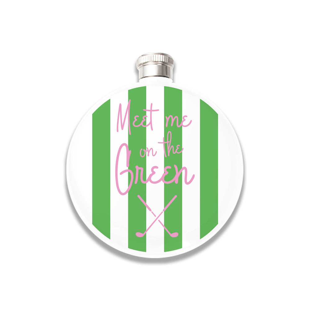 Flask (White) - Meet Me on the Green - Golf