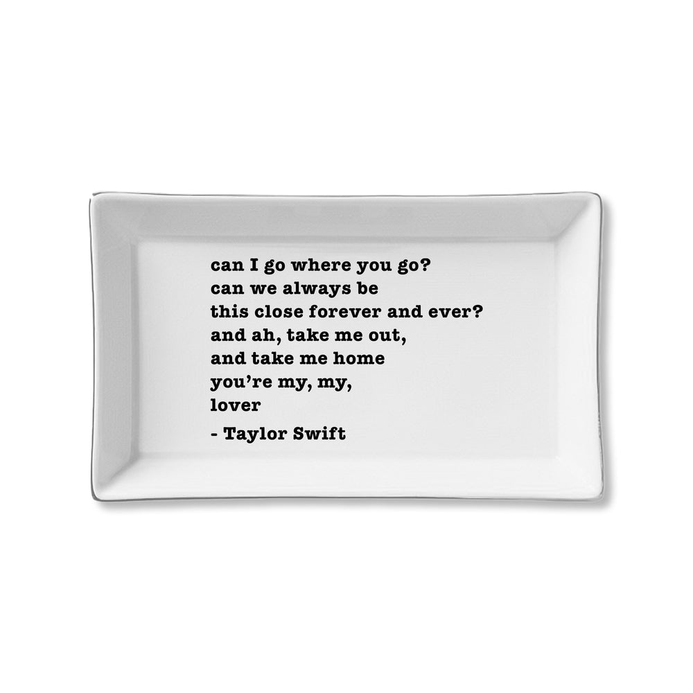 Ceramic Tray - You're My Lover (Taylor Swift)
