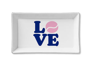 Ceramic Tray - LOVE Tennis (Navy)