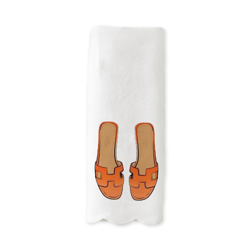 Guest Towel- Orange Sandals