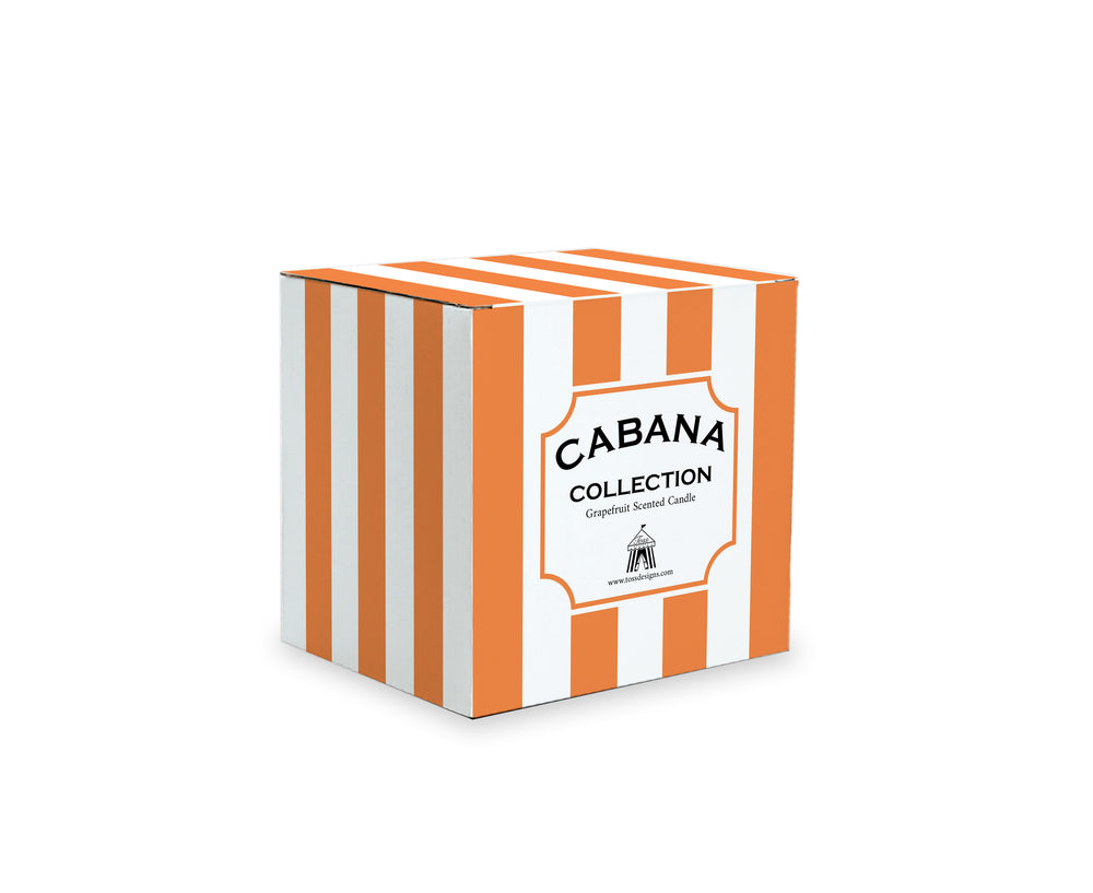 Travel Candle - Orange Stripe
