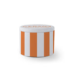 Travel Candle - Orange Stripe