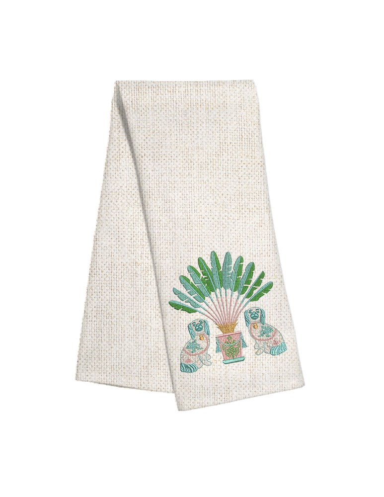 Linen Towel - Palm Dogs