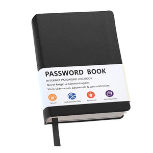 Password Book Black - Alexa, What's my Password?