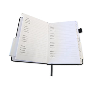 Password Book Black - Alexa, What's my Password?