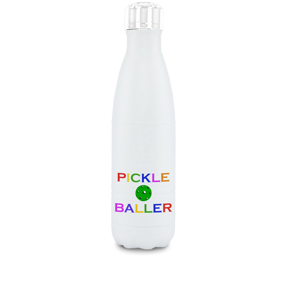 Water Bottle - Pickleballer Rainbow