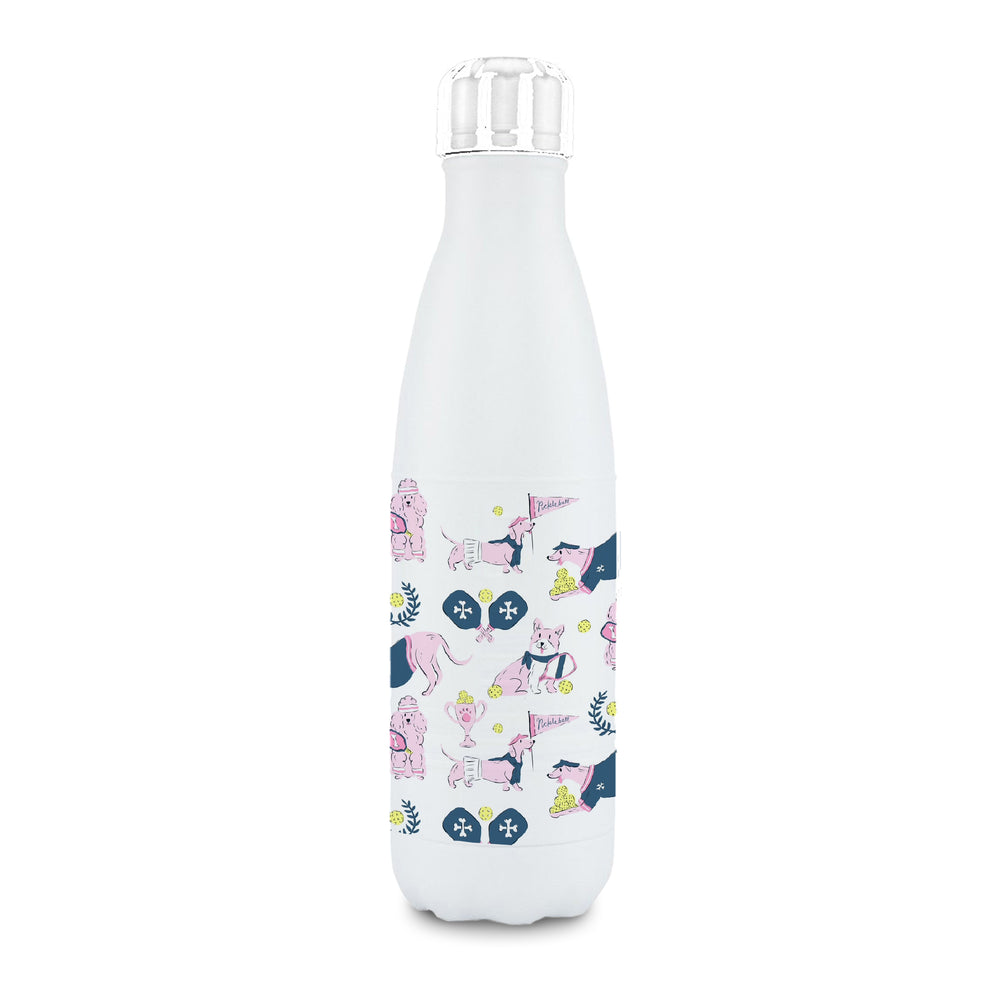 Insulated Water Bottle- Pickleball Dog's